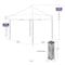 Impact Canopy Evento Kit 10 FT x 10 FT, Steel Canopy with Roller Bag , Black 040350012 - alternate 3